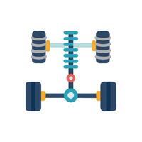 Car Suspension Icon for Automotive Services vector