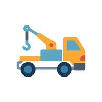 Stylized Crane Truck Icon for Heavy Lifting vector