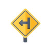 Detour Sign Icon for Navigation vector