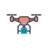 Icon of Drone for Videography vector