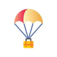 Emergency Parachute Icon for Aerial Safety vector