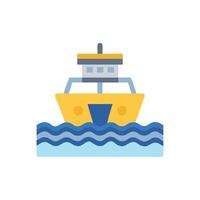 Icon of Ferry Ramp for Boarding vector