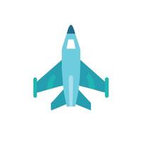 Stylized Fighter Jet Icon for Air Defense vector