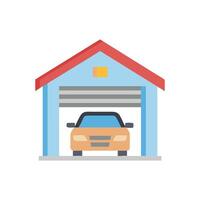 Garage Icon for Automotive Services vector