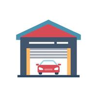 Garage Icon for Auto Repair Services vector