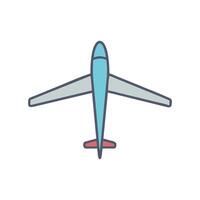Icon of Glider Plane for Flying vector