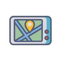 GPS Navigation Icon for Travel Guidance vector