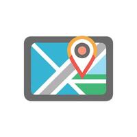 GPS Navigation Icon for Directions and Travel vector