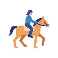 Stylized Horseback Riding Icon for Riding vector