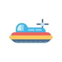 Hovercraft Icon for EcoFriendly Travel vector