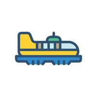 Icon of Hovercraft for Adventures vector