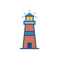 Lighthouse Icon for Maritime Guidance vector