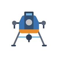 Lunar Module Icon for Space Exploration vector