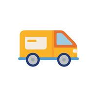 Mail Delivery Van Icon for Efficient Logistics vector