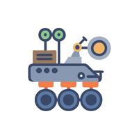 Mars Rover Icon for Space Exploration vector