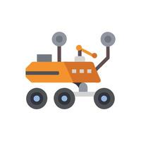 Mars Rover Icon for Planetary Exploration vector
