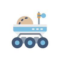 Futuristic Moon Rover Graphic for Innovative Projects vector