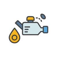 Essential Oil Change Icon for Automotive Services vector