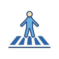 Convenient Pedestrian Walkway Icon for Urban Design vector