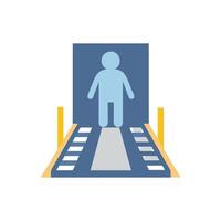 Versatile Pedestrian Walkway Icon for Marketing Use vector