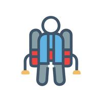 Futuristic Personal Jetpack Icon for Innovation vector