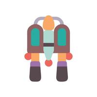 Innovative Personal Jetpack Icon for Futuristic Travel vector