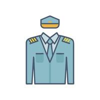Creative Pilot Uniform Illustration for Marketing Use vector