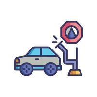 Essential Pit Stop Icon for Racing Themes vector