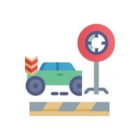 Dynamic Pit Stop Graphic for Racing Events vector