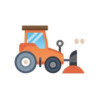 Dynamic Plowing Tractor Graphic for Farming Concepts vector