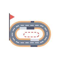 Dynamic Race Track Graphic for Racing Events vector