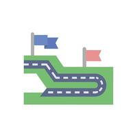 Essential Rally Track Icon for Motorsport Projects vector