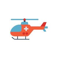 Dynamic Rescue Helicopter Graphic for Safety Campaigns vector