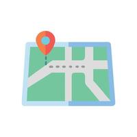 Essential Road Map Icon for Navigation and Travel vector