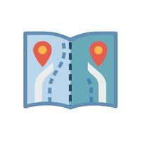 Distinctive Road Map Icon for Branding Purposes vector