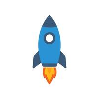 Futuristic Rocket Icon for Space Travel vector