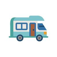 Stylish RV Camper Icon for Road Trips vector