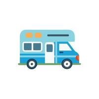 Modern RV Camper Icon for Camping Adventures vector