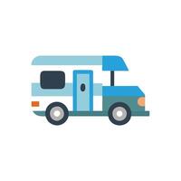 Charming RV Camper Icon for Family Getaways vector