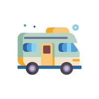 Unique RV Camper Icon for Nomadic Lifestyle vector