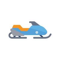 Adventurous Snowmobile Icon for Winter Sports vector