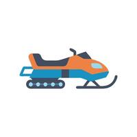 Charming Snowmobile Icon for Snowy Excursions vector