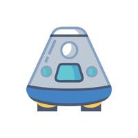 Exciting Space Capsule Icon for Astronaut Missions vector