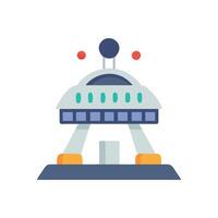 Modern Spaceport Icon for Launching Missions vector