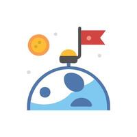 Innovative Space Exploration Icon for Cosmic Studies vector