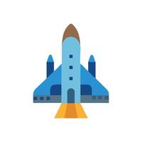 Creative Space Shuttle Icon for Astronaut Adventures vector