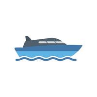 Dynamic Speedboat Icon for Marine Adventures vector
