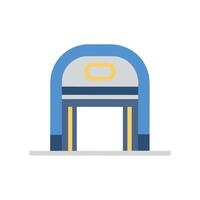 Dynamic Subway Entrance Icon for City Commuting vector