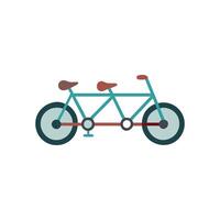 Charming Tandem Bicycle Icon for Fun Rides vector