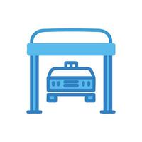 Creative Taxi Stand Icon for Quick Access vector